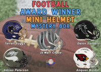 Football AWARD WINNER Signed Mini Helmet Mystery Box &ndash; Series 16 (Limited to 75) - Schwartz Sports at PristineAuction.com