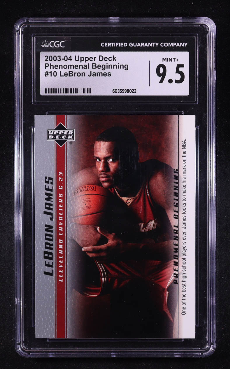 LeBron James 2003 Upper Deck LeBron James Box Set #10 One in a Billion RC (CGC 9.5) at PristineAuction.com LeBron James 2003 Upper Deck LeBron James Box Set #10 One in a Billion RC (CGC 9.5) at PristineAuction.com