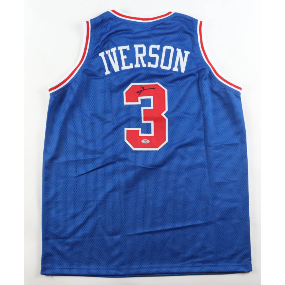 Allen Iverson Signed Jersey (PSA) at PristineAuction.com