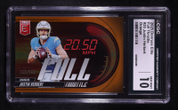 Justin Herbert 2025 Elite Full Throttle Orange #20 #100/199 (CGC 10) at PristineAuction.com