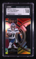 Jaxon Smith-Njigba 2023 Select Prizm Red and Yellow Die Cut #174 RC (CGC 10) at PristineAuction.com