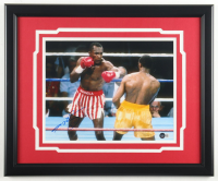 Sugar Ray Leonard Signed Custom Framed Photo Display (Beckett) at PristineAuction.com