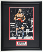 Mike Tyson Signed Custom Framed Photo Display (Tyson & JSA) at PristineAuction.com