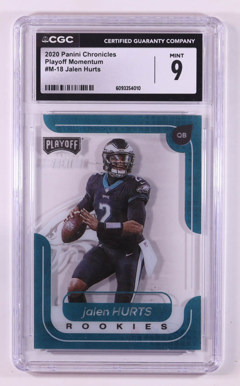 Jalen Hurts 2020 Momentum Rookies #18 RC (CGC 9) at PristineAuction.com Jalen Hurts 2020 Momentum Rookies #18 RC (CGC 9) at PristineAuction.com