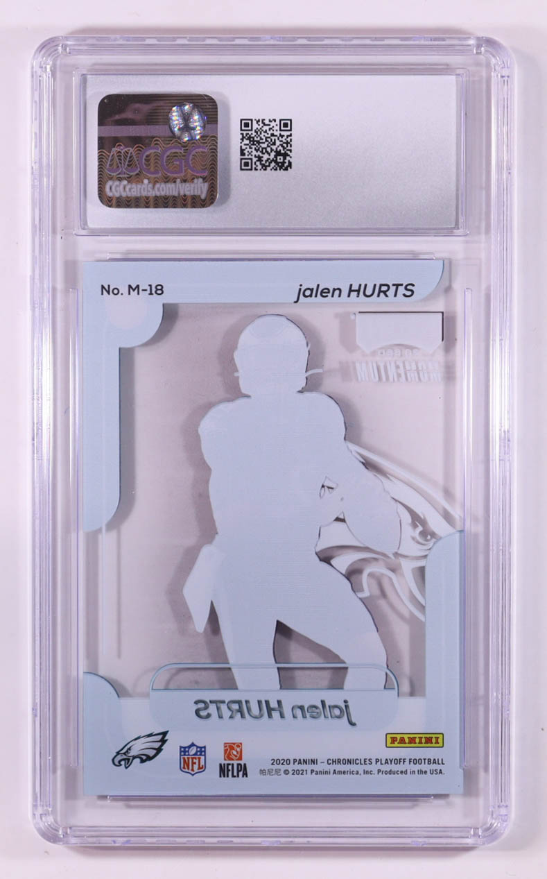 Jalen Hurts 2020 Momentum Rookies #18 RC (CGC 9) at PristineAuction.com Jalen Hurts 2020 Momentum Rookies #18 RC (CGC 9) at PristineAuction.com