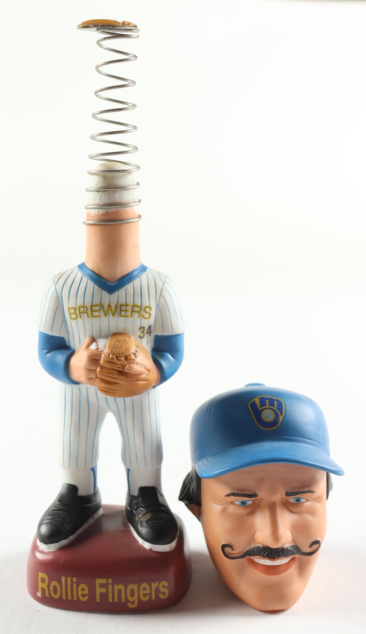 Rollie Fingers Sam's LE 7" Milwaukee Brewers Vintage Ceramic Bobblehead at PristineAuction.com Rollie Fingers Sam's LE 7" Milwaukee Brewers Vintage Ceramic Bobblehead at PristineAuction.com