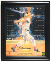 Ted Williams Signed Red Sox Custom Framed Print Display (Williams) at PristineAuction.com
