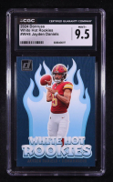 Jayden Daniels 2024 Donruss White Hot Rookies #8 RC (CGC 9.5) at PristineAuction.com
