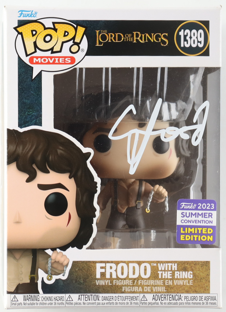 Elijah Wood Signed LE "The Lord of the Rings" #1389 Frodo with The Ring Funko Pop! Vinyl Figure (Beckett) at PristineAuction.com Elijah Wood Signed LE "The Lord of the Rings" #1389 Frodo with The Ring Funko Pop! Vinyl Figure (Beckett) at PristineAuction.com
