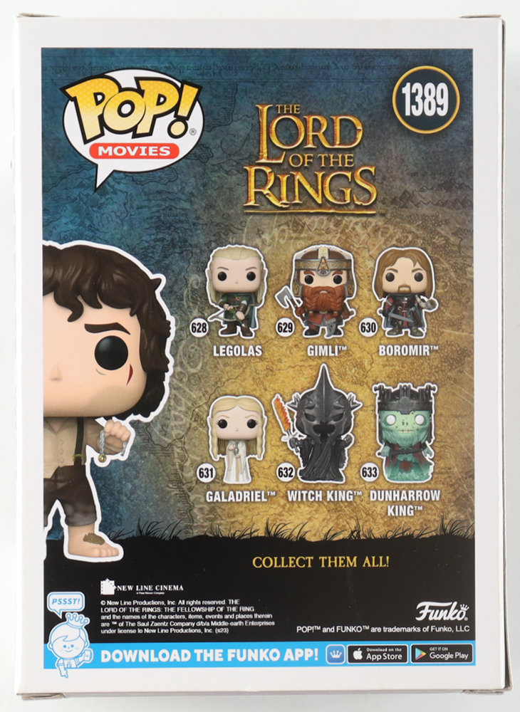 Elijah Wood Signed LE "The Lord of the Rings" #1389 Frodo with The Ring Funko Pop! Vinyl Figure (Beckett) at PristineAuction.com Elijah Wood Signed LE "The Lord of the Rings" #1389 Frodo with The Ring Funko Pop! Vinyl Figure (Beckett) at PristineAuction.com