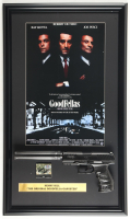 Henry Hill Signed "Goodfellas" Custom Framed Matchbook Movie Prop Display with Poster Print & Replica Prop Pistol (PSA) at PristineAuction.com