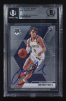 Jordan Poole Signed 2019-20 Panini Mosaic #229 RC (BGS) at PristineAuction.com