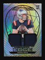 Drake Maye 2024 Panini Obsidian Cutting Edge Materials Silver #9 #35/99 RC at PristineAuction.com