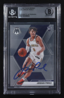 Jordan Poole Signed 2019-20 Panini Mosaic #229 RC (BGS) at PristineAuction.com