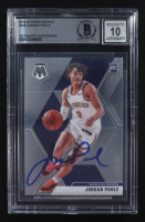 Jordan Poole Signed 2019-20 Panini Mosaic #229 RC (BGS | Autograph Graded BGS 10) at PristineAuction.com