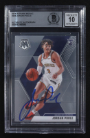 Jordan Poole Signed 2019-20 Panini Mosaic #229 RC (BGS | Autograph Graded BGS 10) at PristineAuction.com
