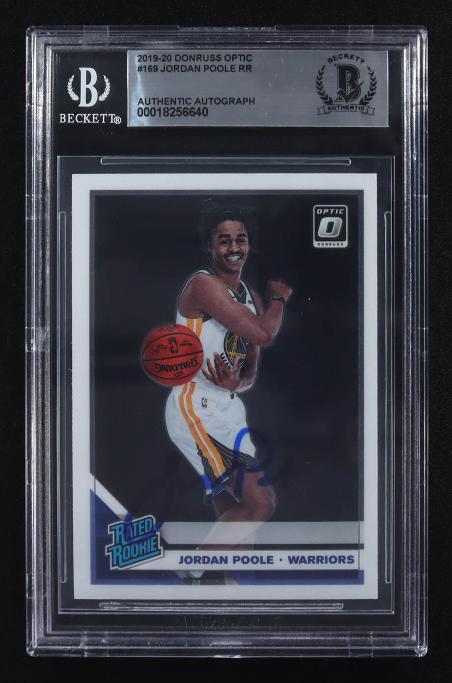 Jordan Poole Signed 2019-20 Panini Donruss Optic RR #169 RC (BGS) at PristineAuction.com Jordan Poole Signed 2019-20 Panini Donruss Optic RR #169 RC (BGS) at PristineAuction.com