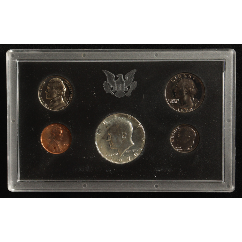 1970-S United States Mint Proof Set with (5) Coins at PristineAuction.com