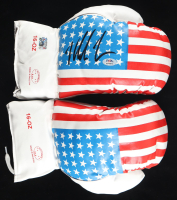 Mike Tyson Signed Pair of (2) Everlast USA Boxing Gloves (Tyson) at PristineAuction.com