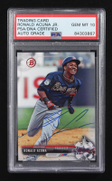 Ronald Acuna Jr. Signed 2017 Bowman Draft #BD-39 RC (PSA | Autograph Graded PSA 10) at PristineAuction.com