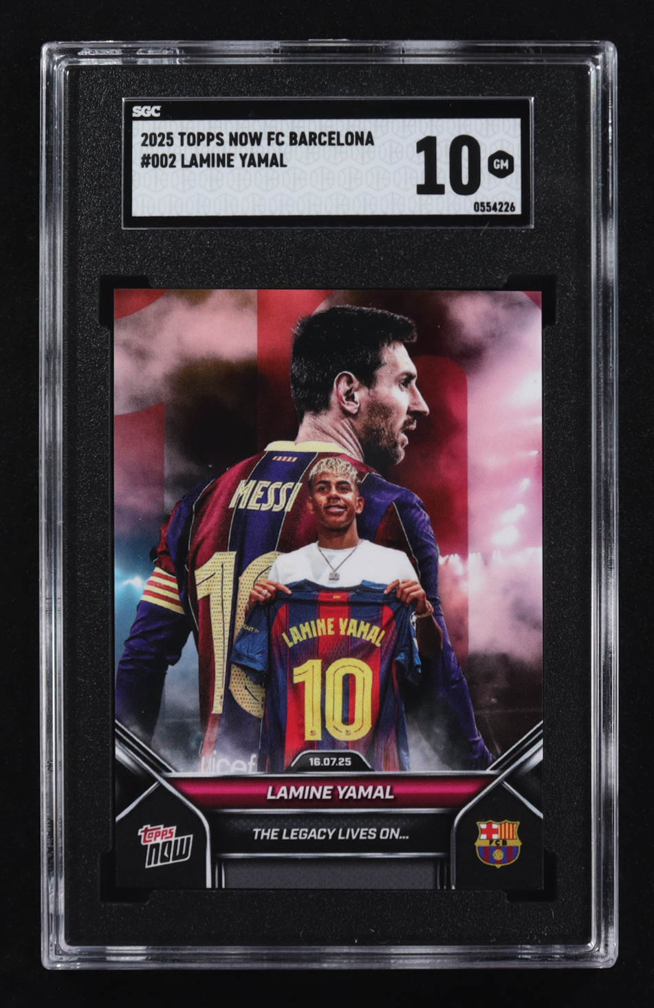 Lamine Yamal 2025-26 FC Barcelona Topps Now #2 (SGC 10) at PristineAuction.com Lamine Yamal 2025-26 FC Barcelona Topps Now #2 (SGC 10) at PristineAuction.com