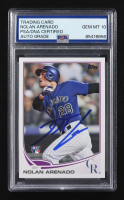 Nolan Arenado Signed 2013 Topps #US-259 RC (PSA | Autograph Graded PSA 10) at PristineAuction.com
