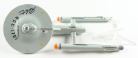William Shatner Signed 2022 Playmates Toys Classic Star Trek "U.S.S. Enterprise NCC-1701" Electronic Starship (JSA) at PristineAuction.com