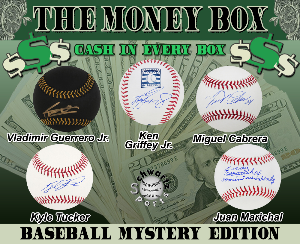 $$ THE MONEY BOX $$ Baseball Signed Mystery Box - Series 7 (Limited to 150) - Schwartz Sports at PristineAuction.com $$ THE MONEY BOX $$ Baseball Signed Mystery Box - Series 7 (Limited to 150) - Schwartz Sports at PristineAuction.com