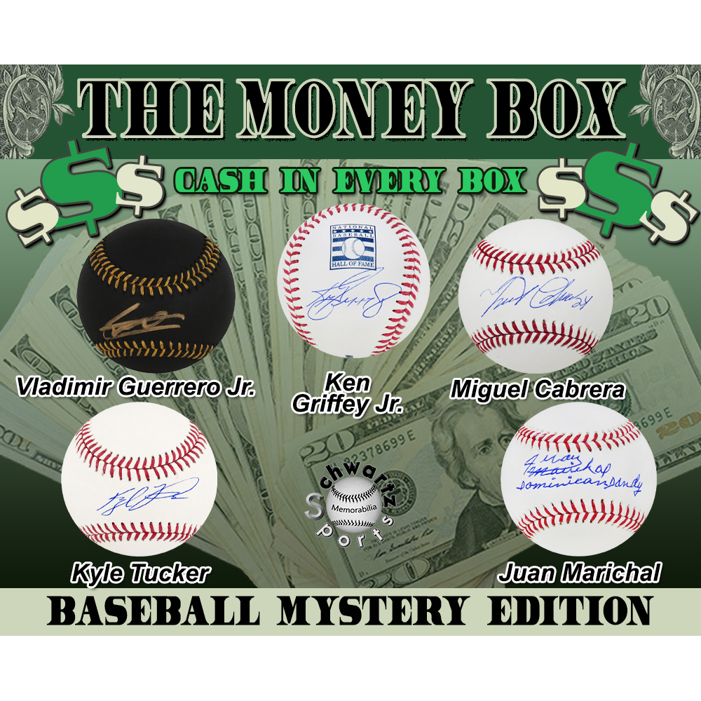 $$ THE MONEY BOX $$ Baseball Signed Mystery Box - Series 7 (Limited to 150) - Schwartz Sports at PristineAuction.com