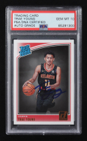 Trae Young Signed 2018-19 Panini Donruss RR #198 RC (PSA | Autograph Graded PSA 10) at PristineAuction.com