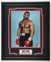 Mike Tyson Signed Custom Framed Photo Display (Tyson & Beckett) at PristineAuction.com
