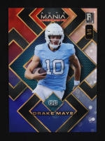 Drake Maye 2024 Wild Card Auto Mania American Square CheckerBoard American Flag #AMASQDM #1/1 RC at PristineAuction.com