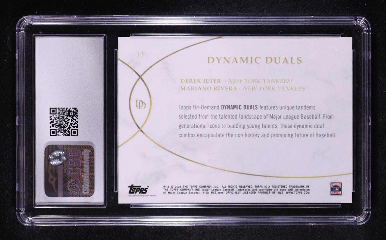 Derek Jeter / Mariano Rivera 2021 Topps On Demand Dynamic Duals #13 (CSG 10) at PristineAuction.com Derek Jeter / Mariano Rivera 2021 Topps On Demand Dynamic Duals #13 (CSG 10) at PristineAuction.com