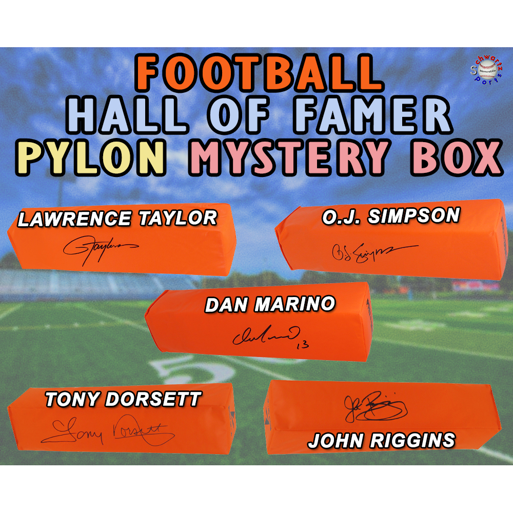 Football HALL OF FAMER Signed Endzone Pylon Mystery Box - Series 18 (Limited to 100) &ndash; Schwartz Sports at PristineAuction.com