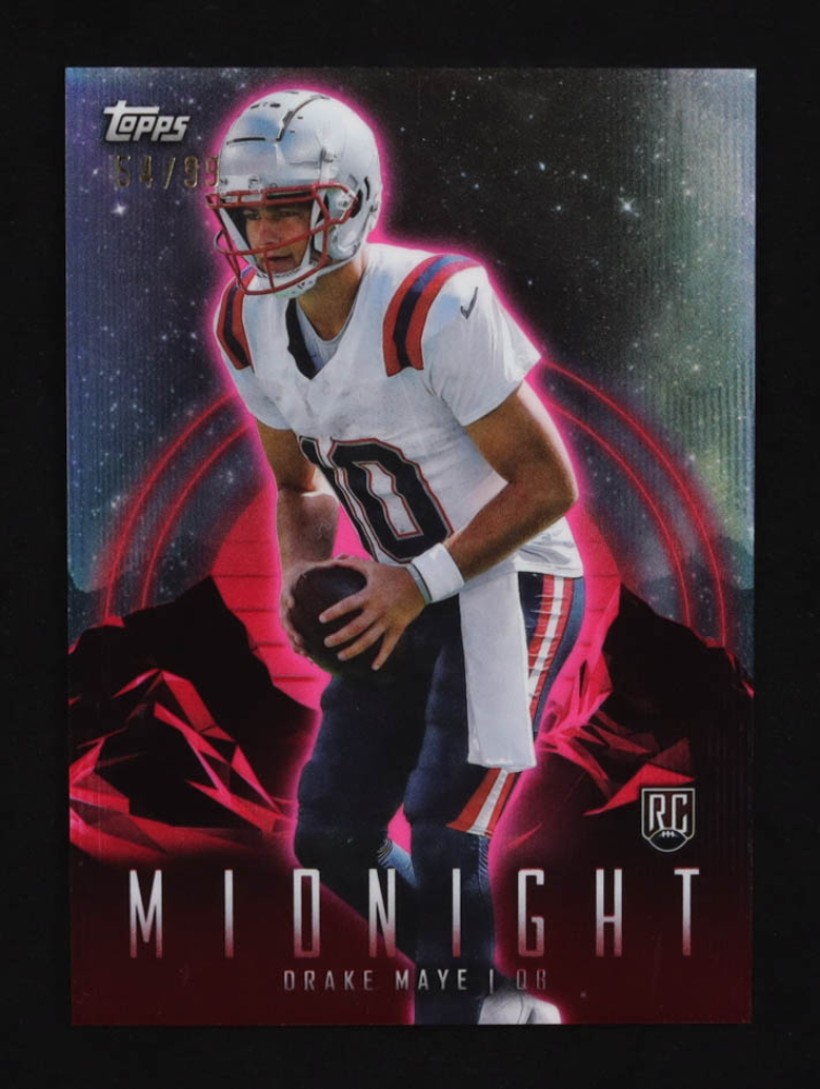 Drake Maye 2024 Topps Midnight Twilight #62 #54/99 RC