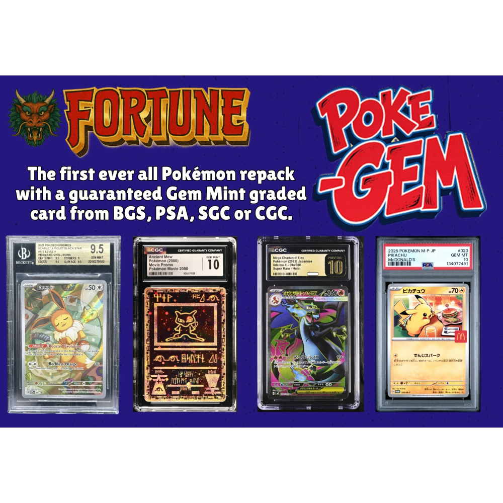 Fortune Poke-Gem Mystery Box at PristineAuction.com