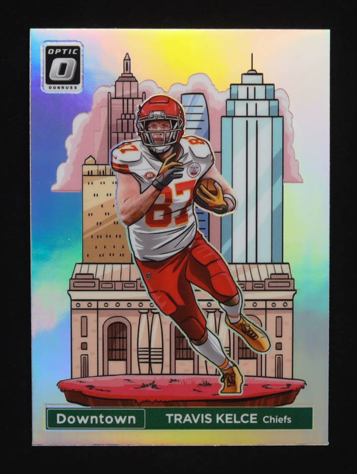 Travis Kelce 2024 Donruss Optic Downtown #7 at PristineAuction.com Travis Kelce 2024 Donruss Optic Downtown #7 at PristineAuction.com