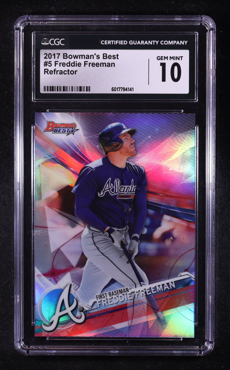 Freddie Freeman 2017 Bowman's Best Refractors #5 (CGC 10) at PristineAuction.com Freddie Freeman 2017 Bowman's Best Refractors #5 (CGC 10) at PristineAuction.com