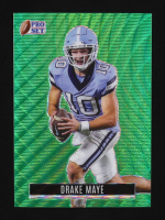 Drake Maye 2023 Pro Set Green Pre-Production Proof #1/1 at PristineAuction.com