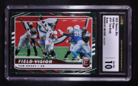 Tom Brady 2021 Elite Field Vision Green #1 (CSG 10) at PristineAuction.com