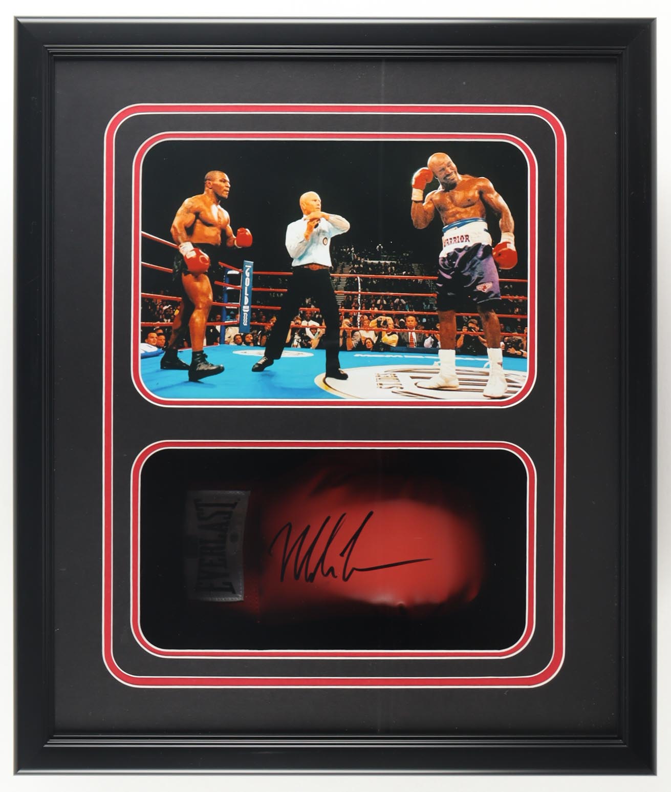 Mike Tyson Signed Custom Framed Shadowbox Everlast Boxing Glove Display ...