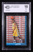 Chris Paul 2005-06 Bowman Draft Picks & Prospects #111 RC (BCCG 10) at PristineAuction.com