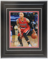 Damian Lillard Signed Trail Blazers Custom Framed Photo Display (Beckett) at PristineAuction.com