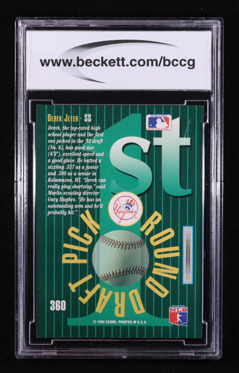 Derek Jeter 1993 Score Select #300 RC (BCCG 10) at PristineAuction.com Derek Jeter 1993 Score Select #300 RC (BCCG 10) at PristineAuction.com