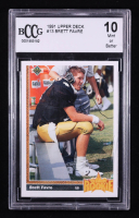 Brett Favre 1991 Upper Deck Star Rookie #13 RC (BCCG 10) at PristineAuction.com