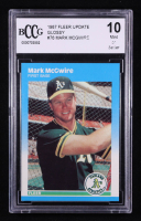 Mark McGwire 1987 Fleer Update Glossy #U-76 RC (BCCG 10) at PristineAuction.com