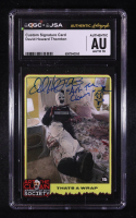 David Howard Thornton Signed Custom Signature Card Inscribed "Art The Clown" (CGC Authentic | Auto 10) at PristineAuction.com