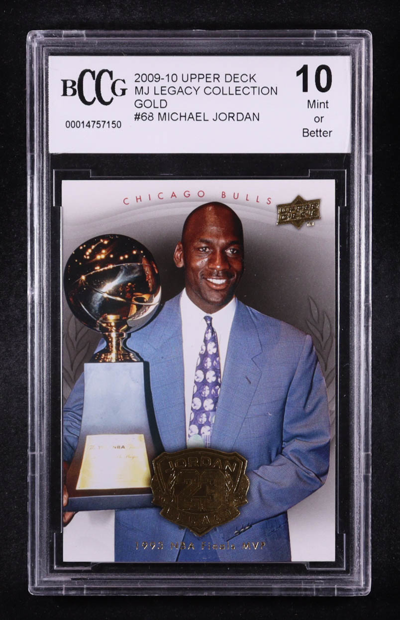 Michael Jordan 2009-10 Upper Deck Michael Jordan Legacy Collection Gold #68 (BCCG 10) at PristineAuction.com Michael Jordan 2009-10 Upper Deck Michael Jordan Legacy Collection Gold #68 (BCCG 10) at PristineAuction.com