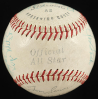 MLB Hall of Famers and Stars | OASB Signed by (17) with Bob Gibson, Ron Santo, Hector Torres in Display Case (Beckett) at PristineAuction.com