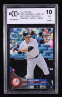Aaron Judge 2018 Topps National Baseball Card Day Gift With Purchase #NTCDG-1 (BCCG 10) at PristineAuction.com